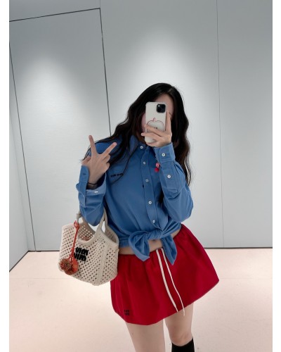 MIUMIU 미우미우 코튼 셔츠