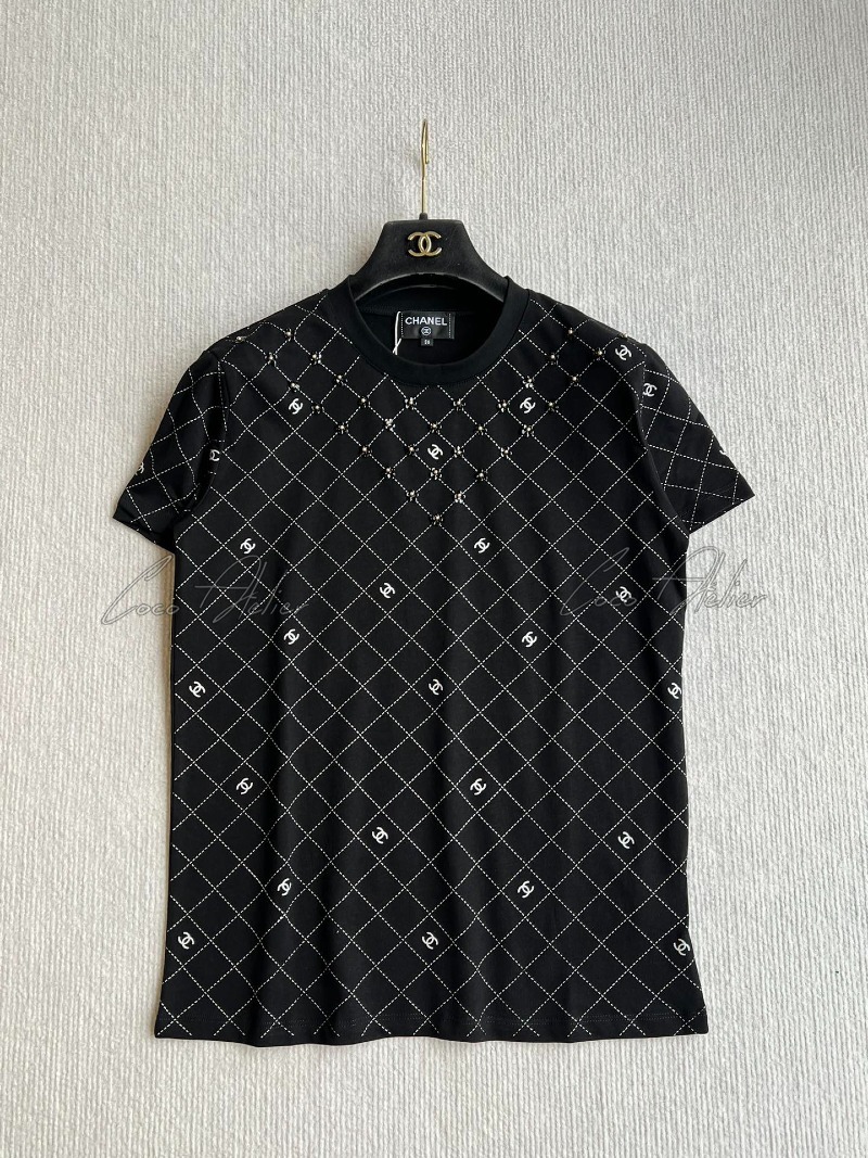 CHANEL CC logo T-shirt