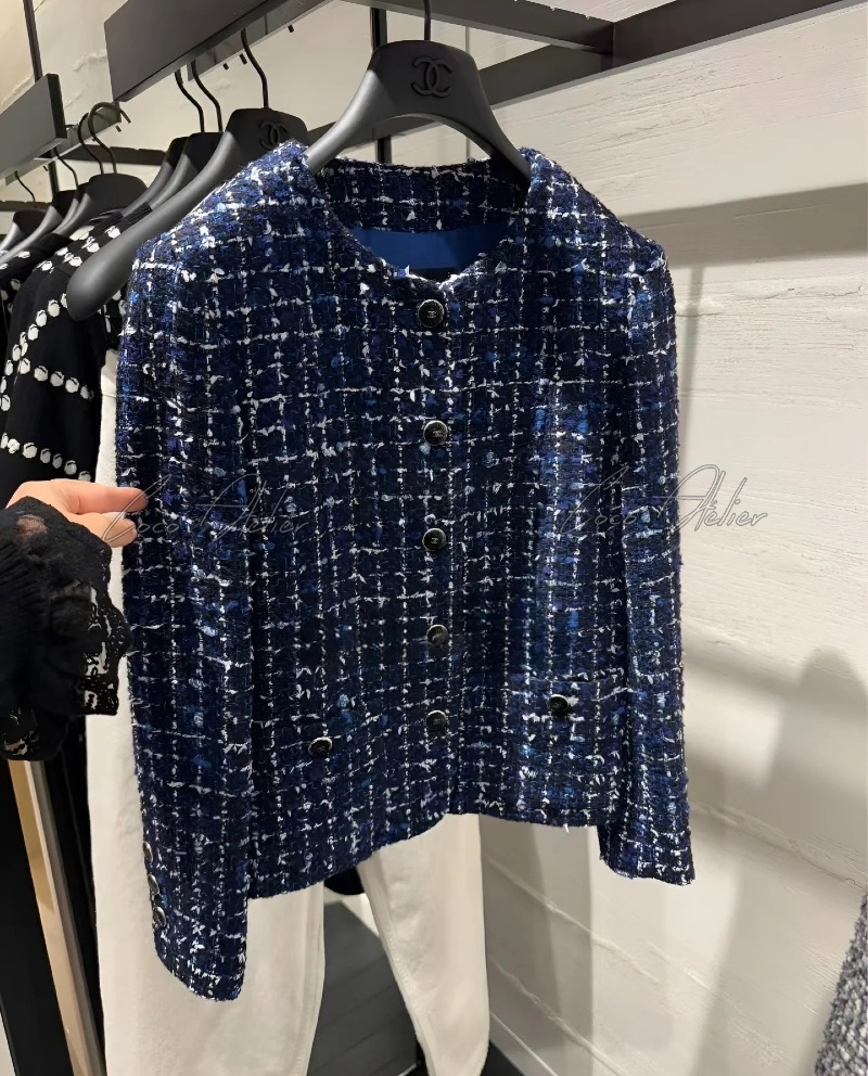 CHANEL Blue Tweed JK