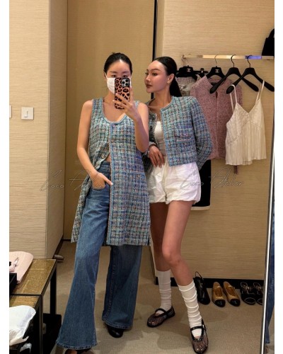 CHANEL Tweed Vest JK