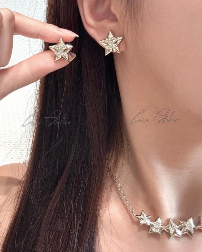CHANEL CC 별 이어링