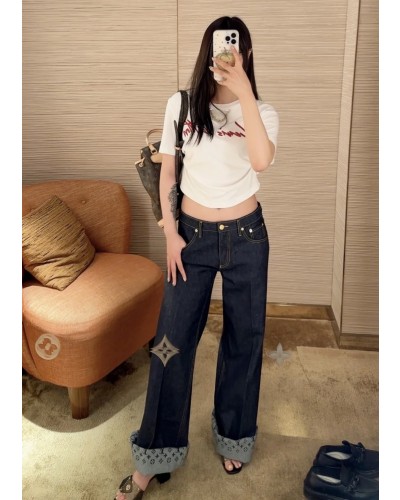 LV 루이비통 롤업 청바지