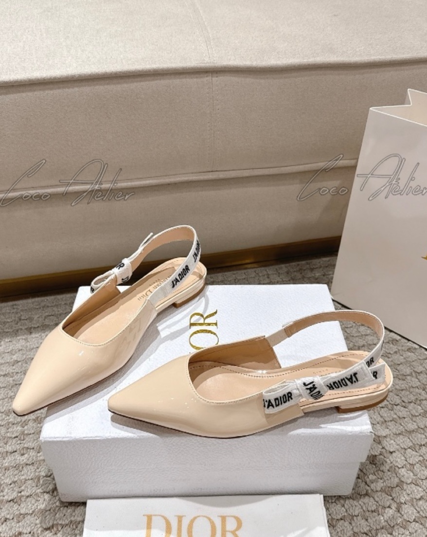 Dior 디올 페이던트 슬링 플랫