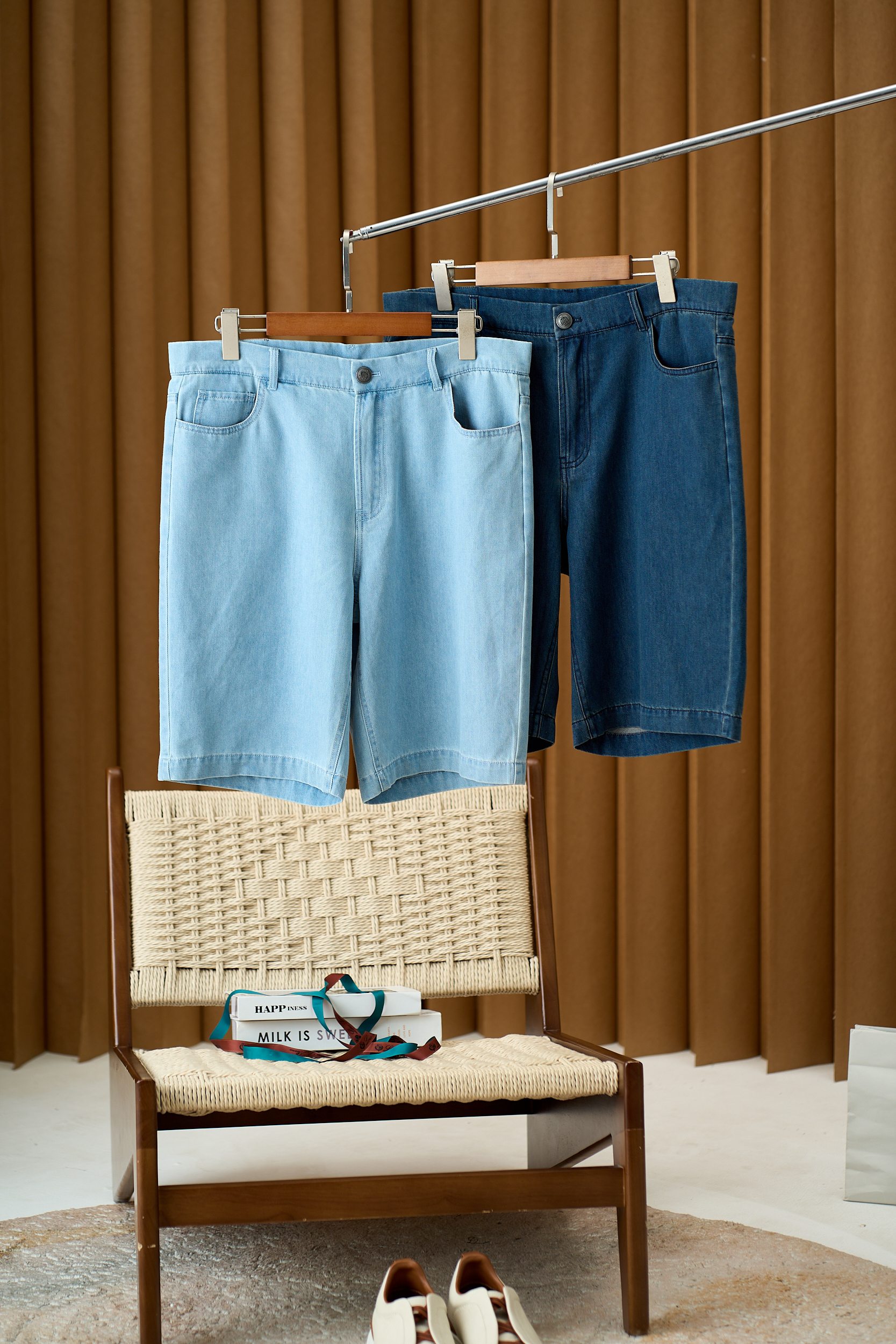 Loro Piana 로로 피아나 데님 숏츠 +2color