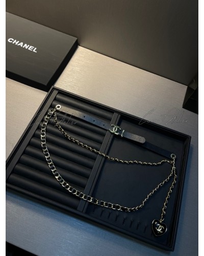 CHANEL 샤넬 cc 하트볼 벨트