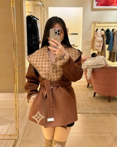 Louis Vuitton 루이비통 캐시미어 후드 코트