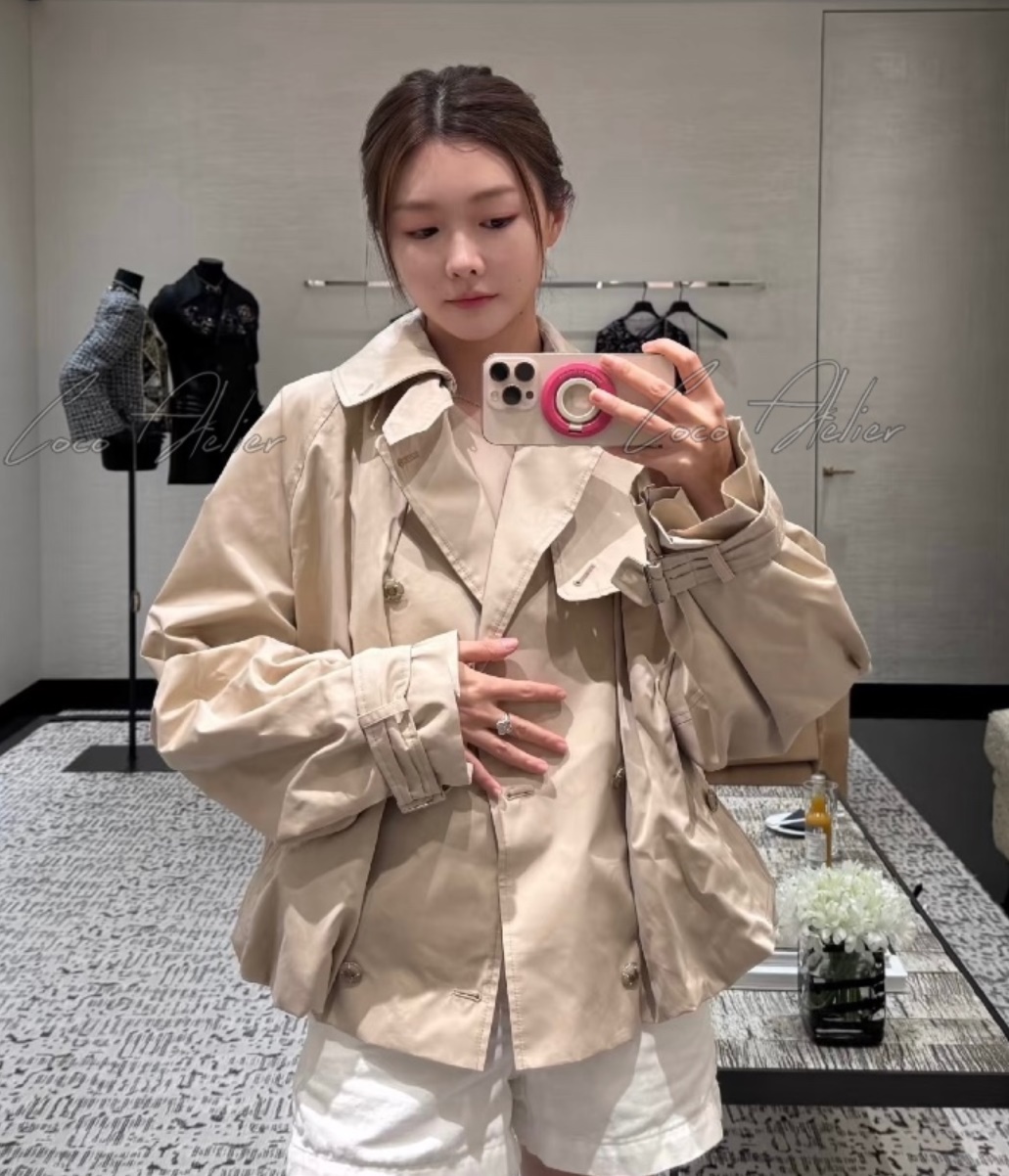 CHANEL 샤넬 트렌치 숏 자켓