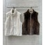 Loro Piana 로로피아나 꽈베기니트 리버시블 밍크 베스트 (+2color)