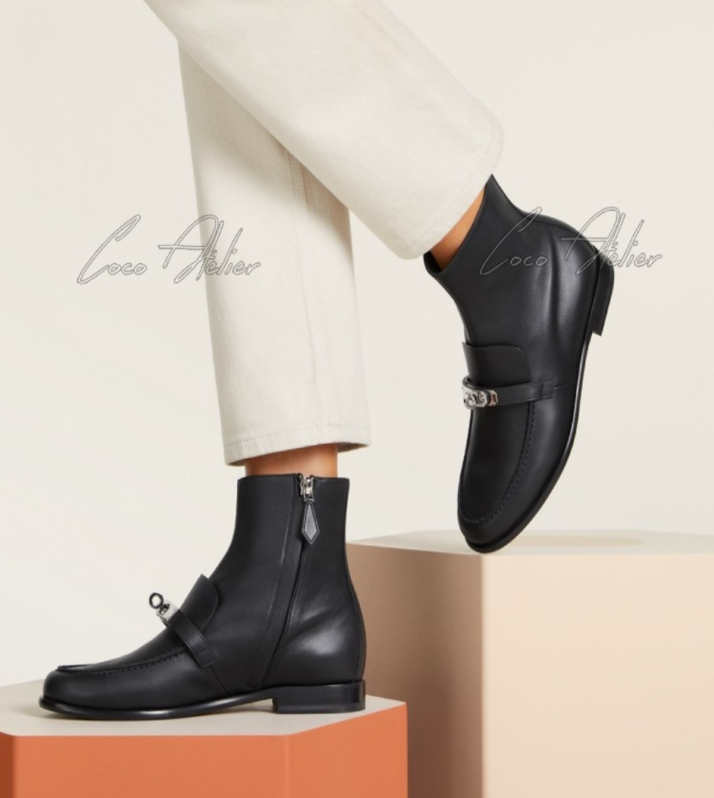 HERMES 에르메스 KEISY 앵클 부츠