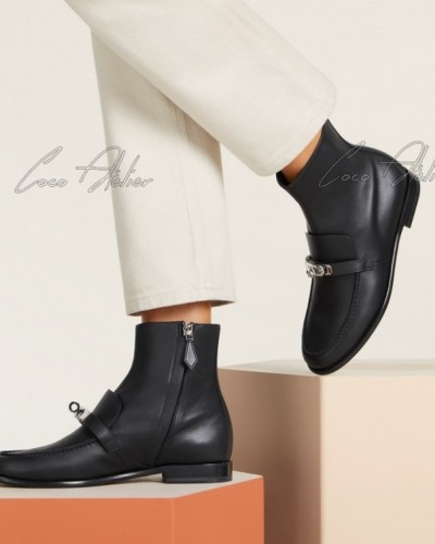 HERMES 에르메스 KEISY 앵클 부츠