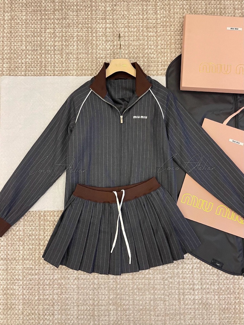 Miumiu 미우미우 블루종 & 스커트