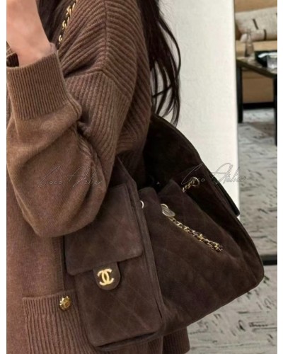 CHANEL 샤넬 25백 스웨이드 호보백 (+Premium)