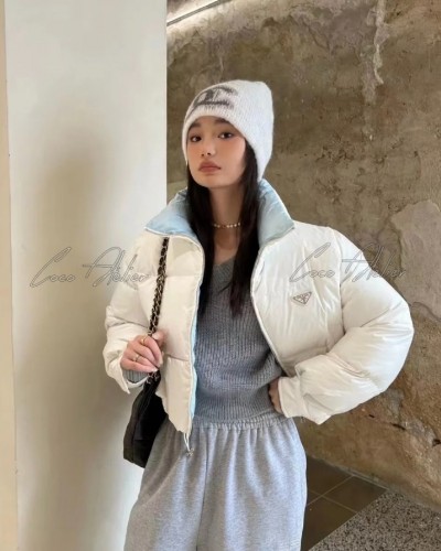 Prada 프라다 리나일론 숏 패딩