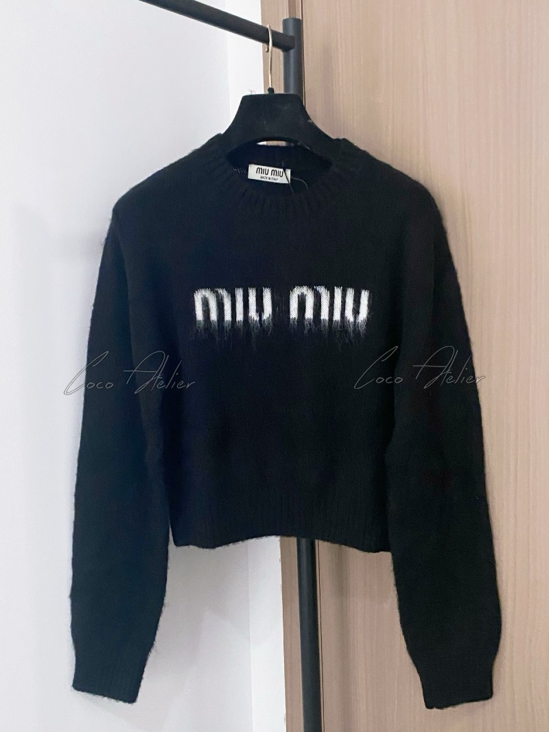 Miumiu 미우미우 로고 니트