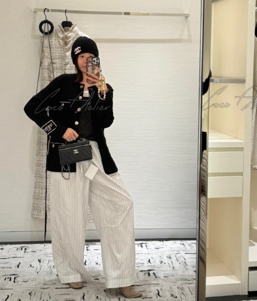 CHANEL 샤넬 CC 벨트 가디건