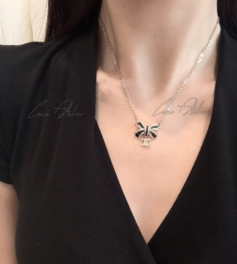 CHANEL 샤넬 리본 목걸이