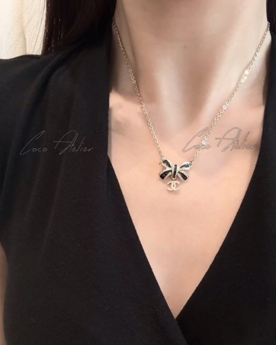 CHANEL 샤넬 리본 목걸이
