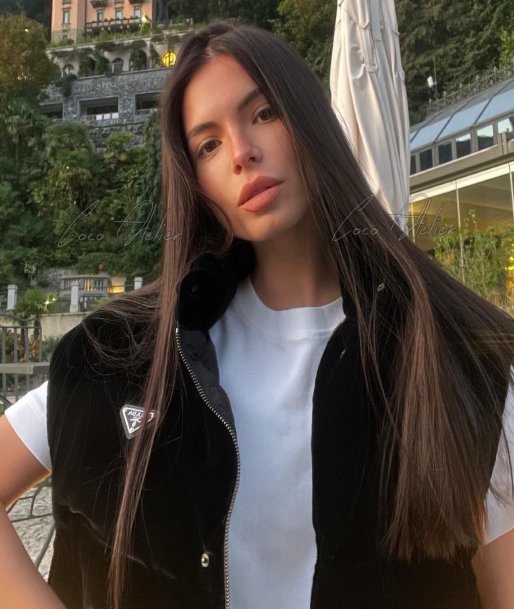 PRADA 프라다 벨벳 크롭 패딩 조끼