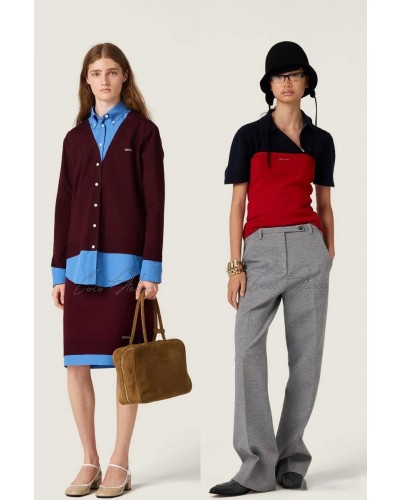 Miumiu 미우미우 배색 스커트