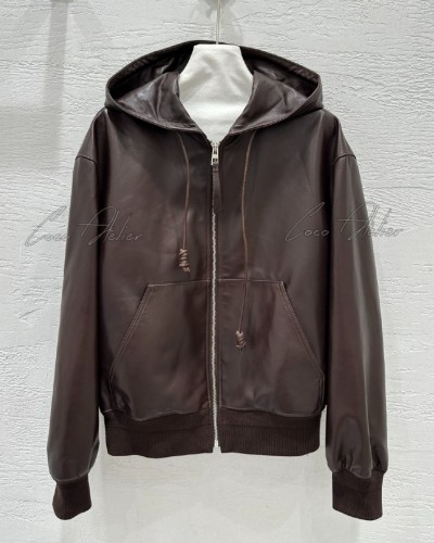 LOEWE 로에베 양가죽 후드 자켓 (+premium)