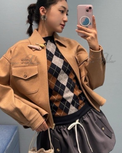 Miumiu 미우미우 패치 워크 라벨 집업