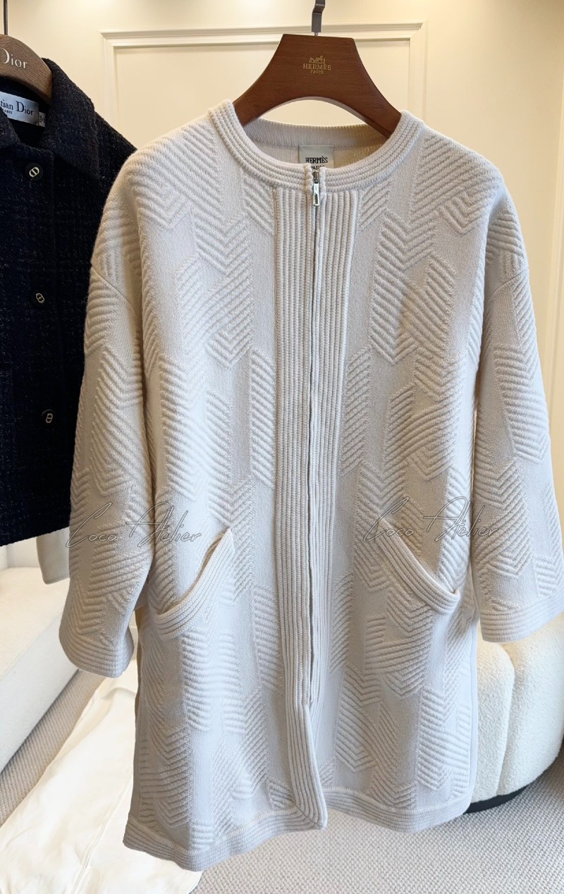 HERMES 에르메스 니트 집업