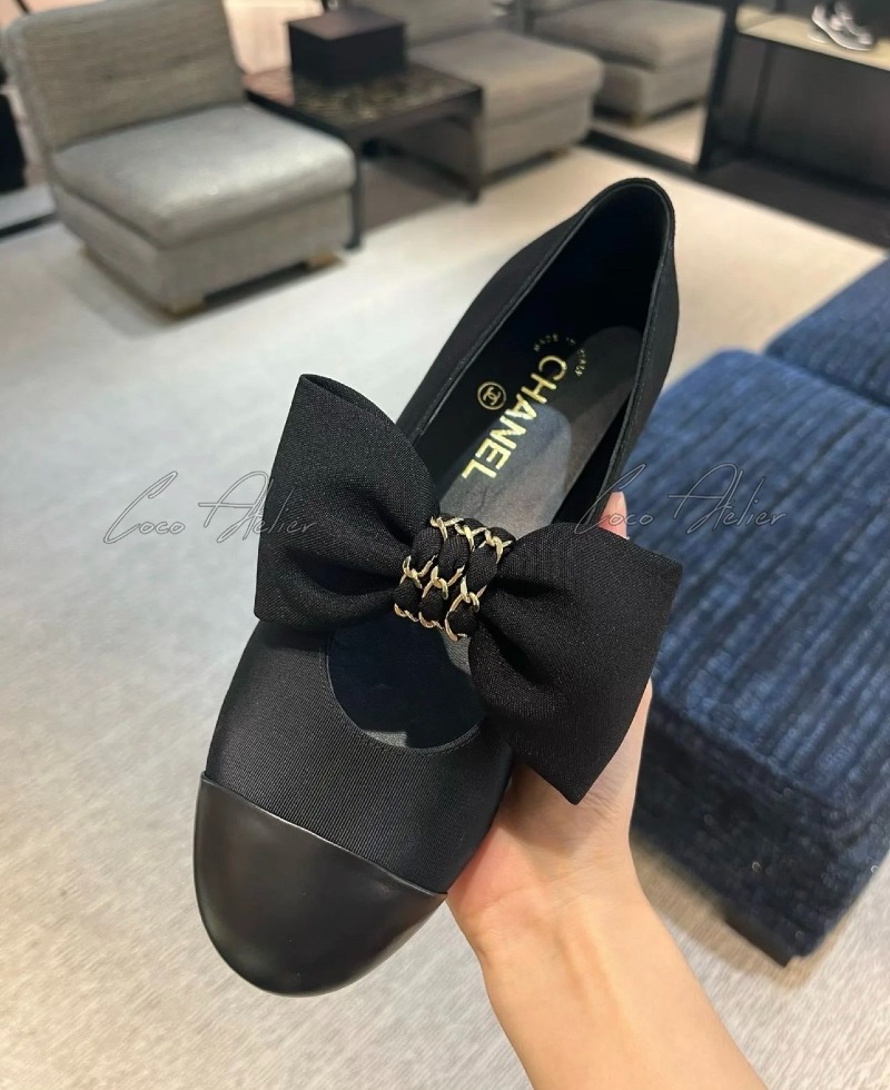 CHANEL 샤넬 리본 플랫