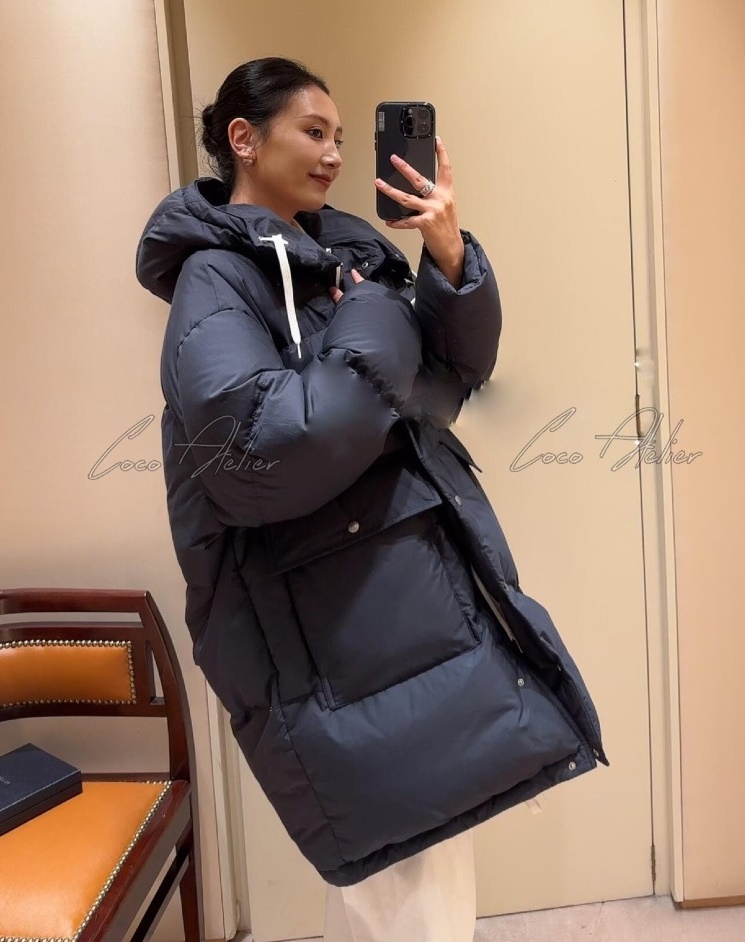 PRADA 프라다 후드 롱 패딩