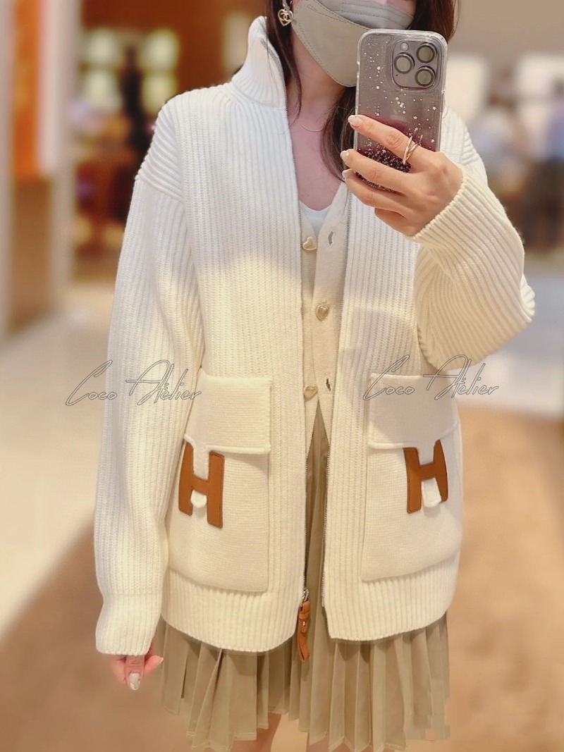 HERMES 에르메스 니트 집업