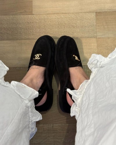 CHANEL 샤넬 CC 모카신 슬링백