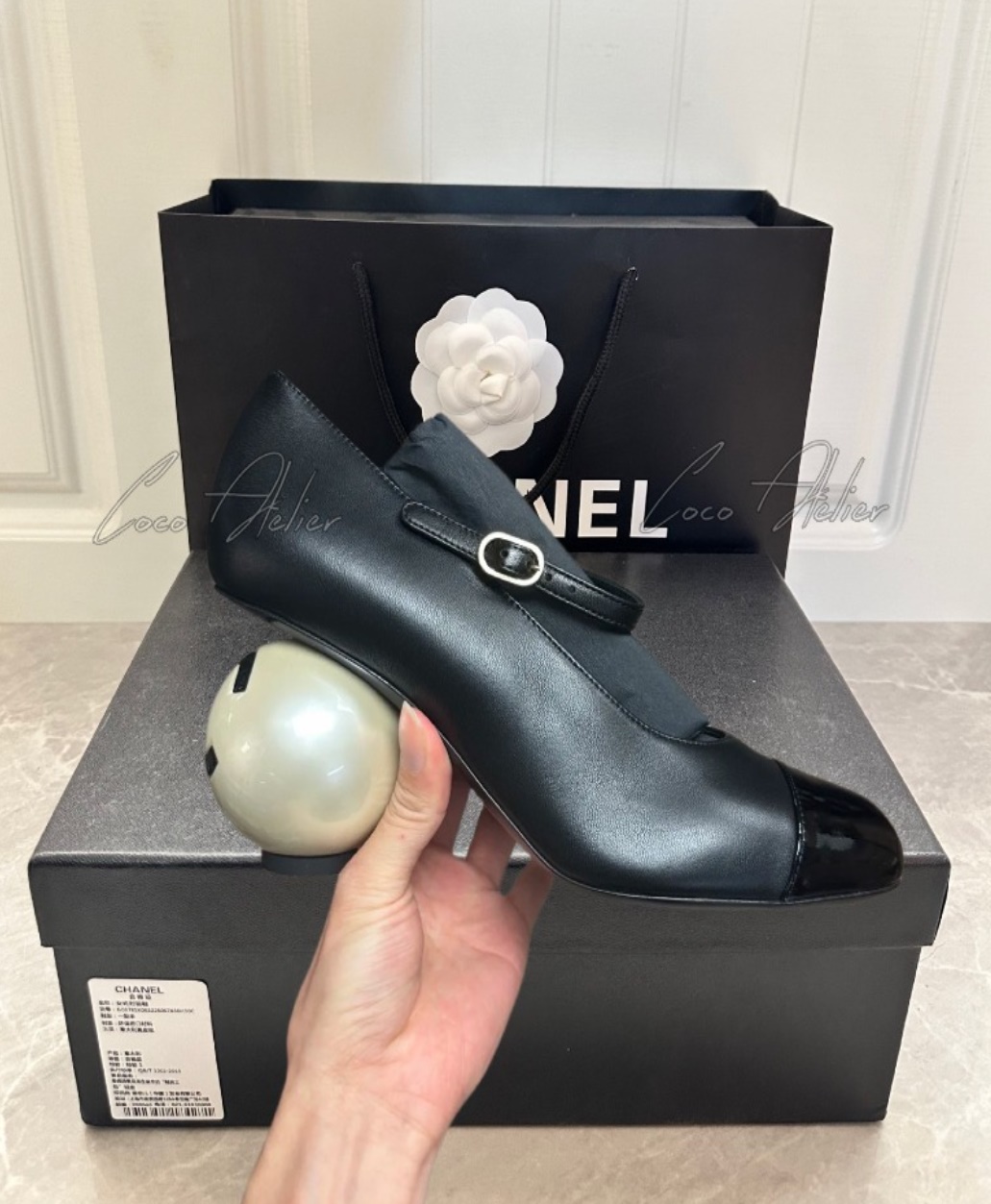 CHANEL 샤넬 진주 펌프스