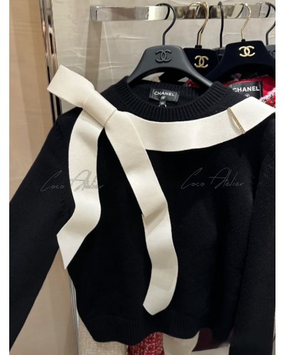 CHANEL 샤넬 리본 니트