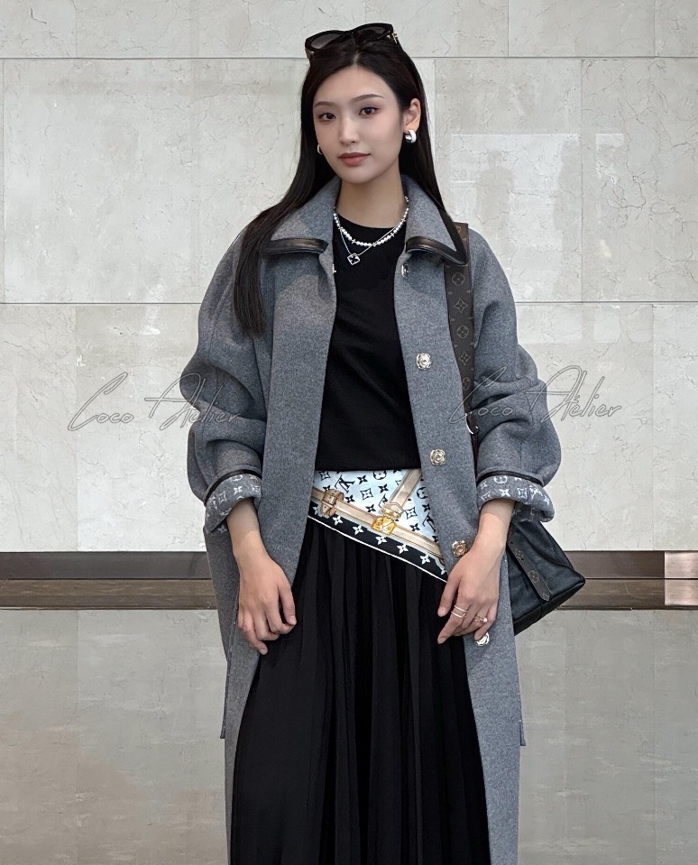 LV 루이비통 더블페이스 코트