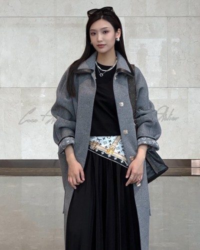 LV 루이비통 더블페이스 코트