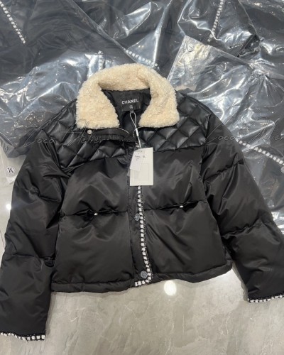 CHANEL 샤넬 레더 패딩 자켓