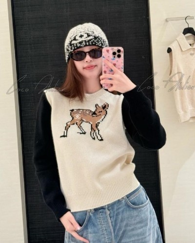 CHANEL 샤넬 밤비 니트