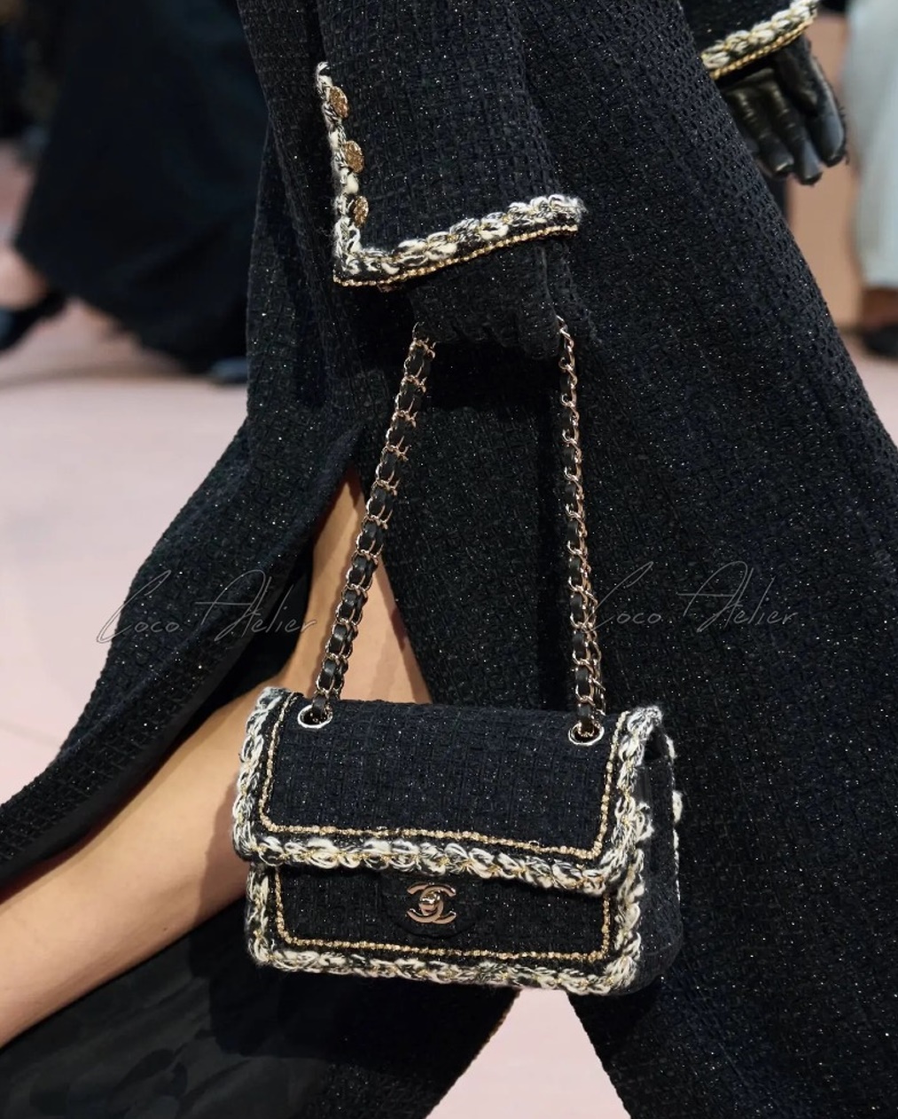 CHANEL 샤넬 트위드 cf 플랩백