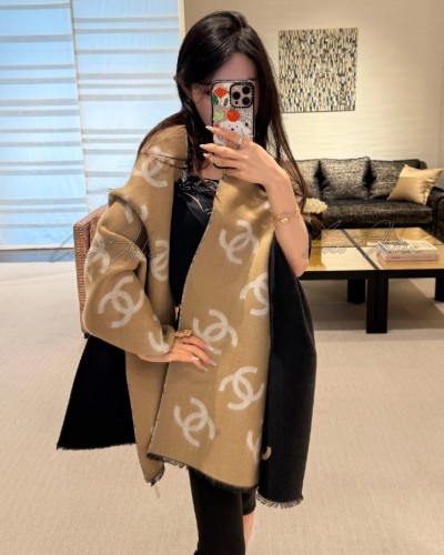 CHANEL 샤넬 캐시미어 리버시블 머플러