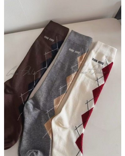 Miumiu 미우미우 아가일 양말