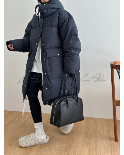 PRADA 프라다 후드 롱 패딩