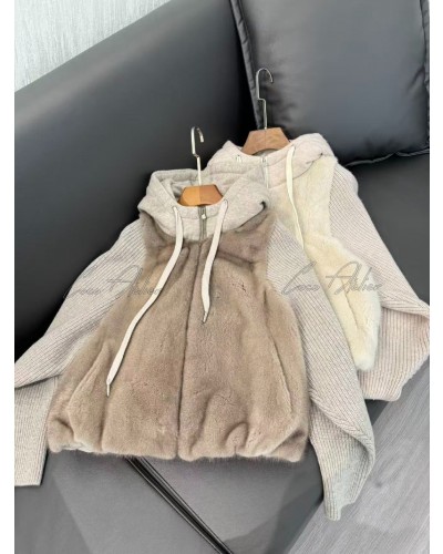 Loro Piana 로로피아나 밍크 집업