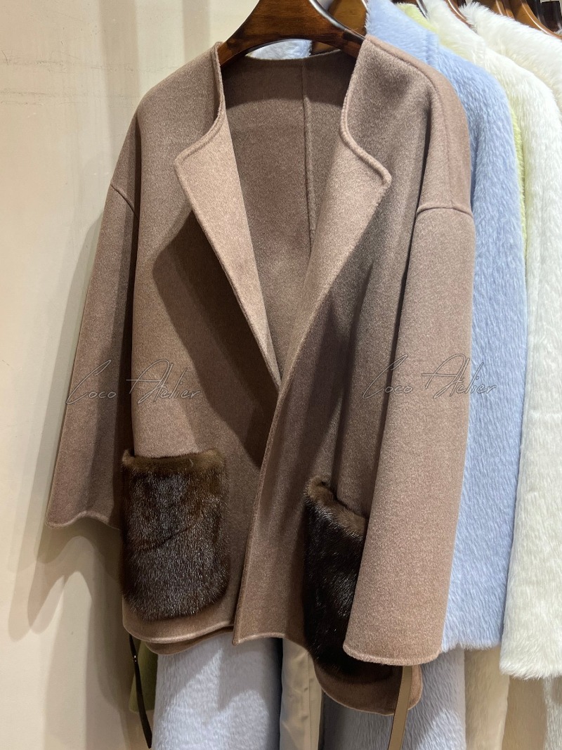 Mink pocket coat(+5color)