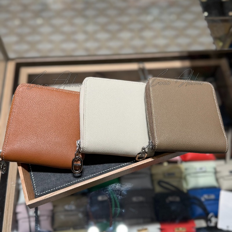 HERMES 에르메스 지퍼 지갑