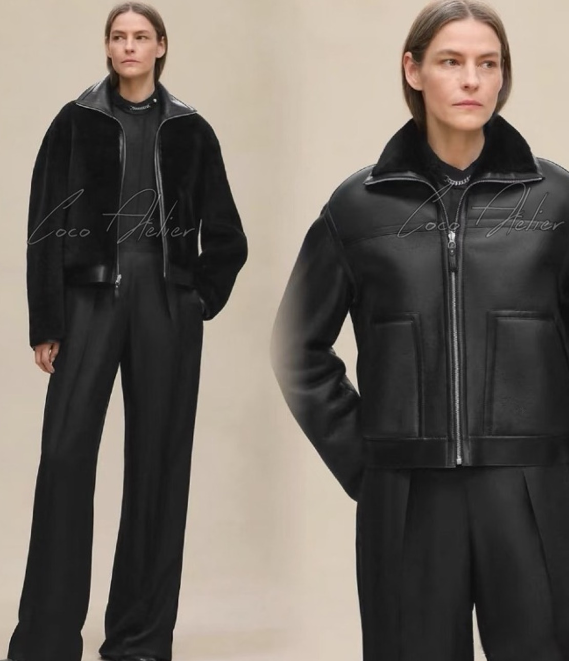 HERMES 에르메스 무스탕