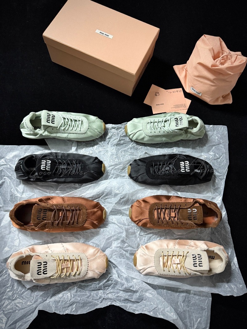 Miumiu 미우미우 새틴 스니커즈