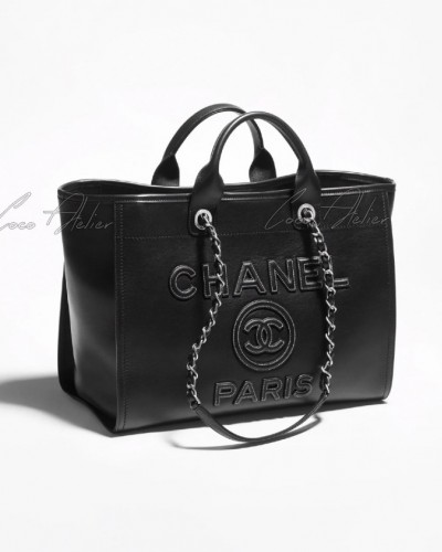 CHANEL 샤넬 도빌 레더 토트백(+2size)
