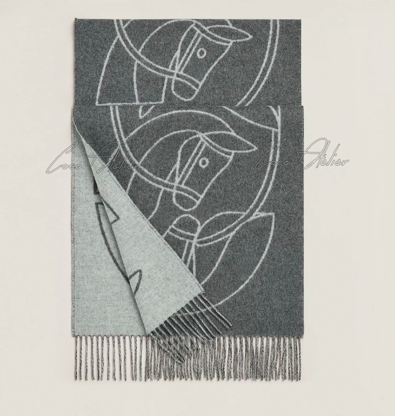 HERMES 에르메스 리버시블 머플러(+4color)