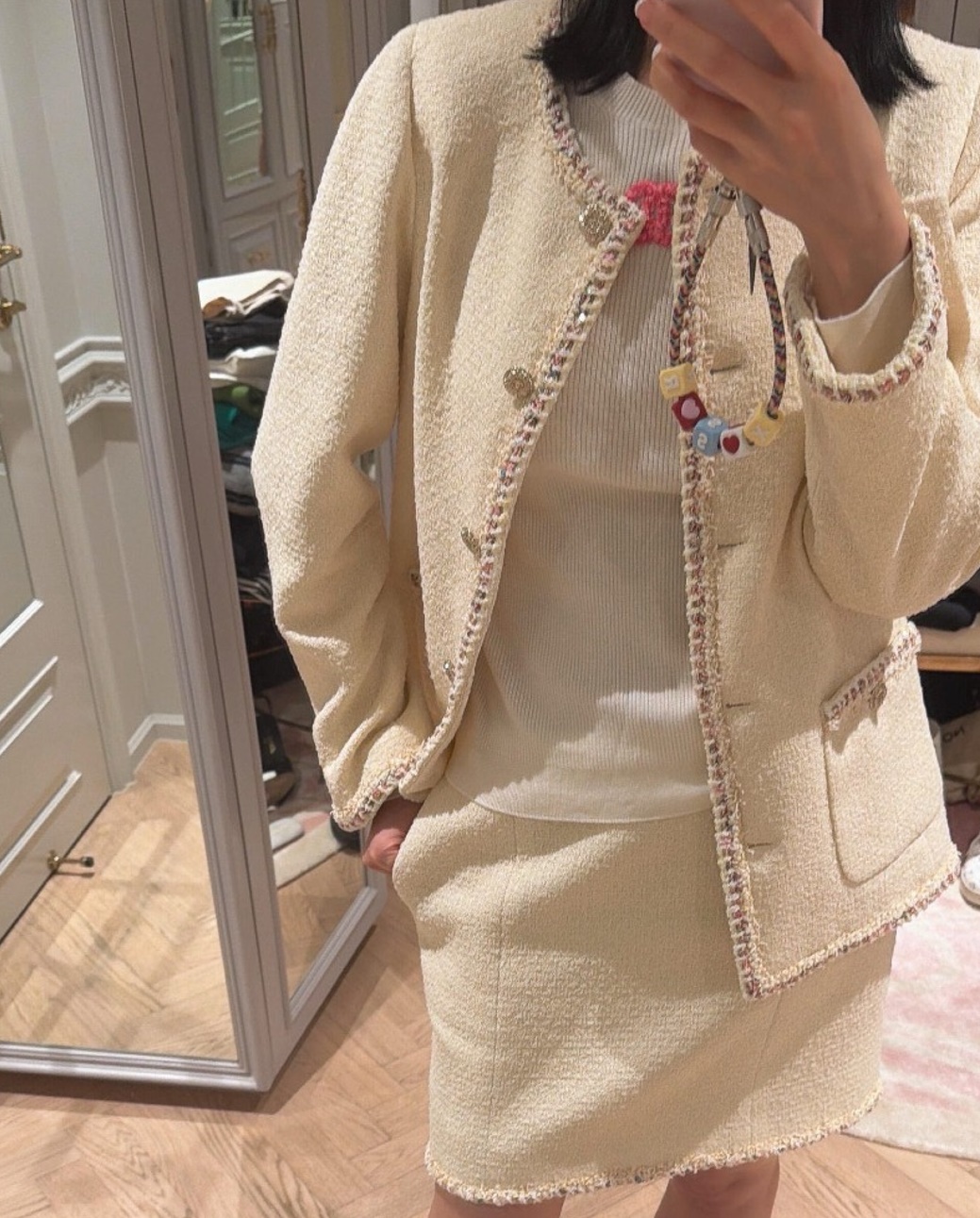 CHANEL 샤넬 트위드 자켓