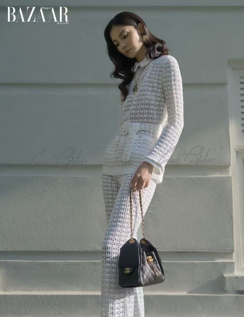 CHANEL 샤넬 벨트 니트