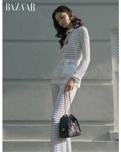 CHANEL 샤넬 벨트 니트